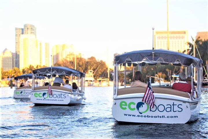 Private 21ft Electric Boat Rental or Tour in Fort Lauderdale with Captain