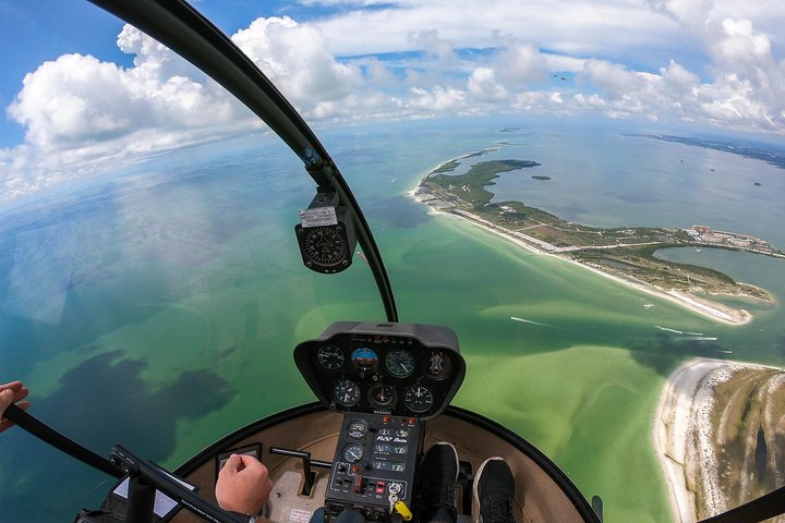 Helicopter Tour of Clearwater Beaches Sand Key and Belleair Country Club